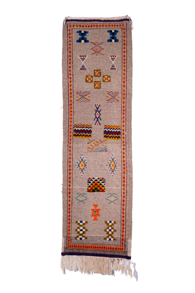 Authentic Handmade Taznakht Rug – Moroccan Berber Wool Carpet – Vibrant Boho Décor