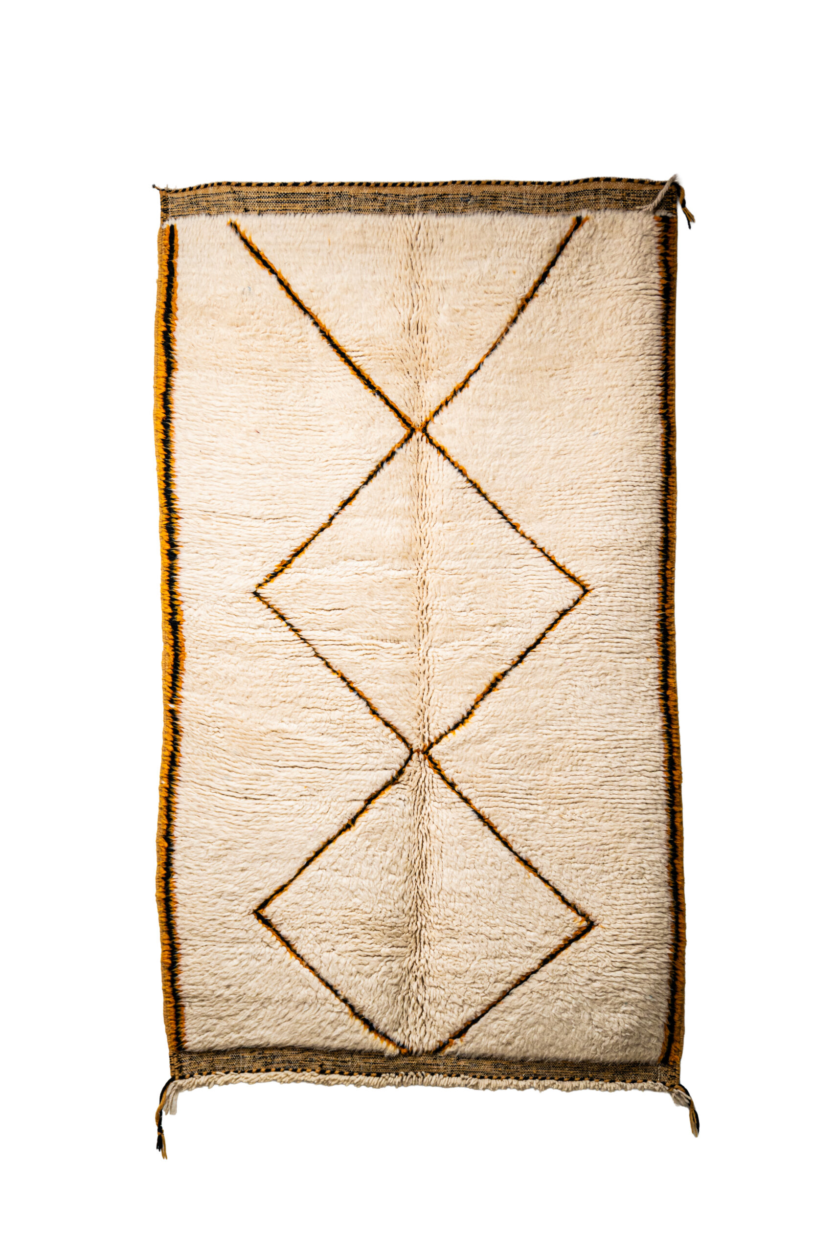 Luxurious Natural Wool Rug - Timeless Berber Craftsmanship