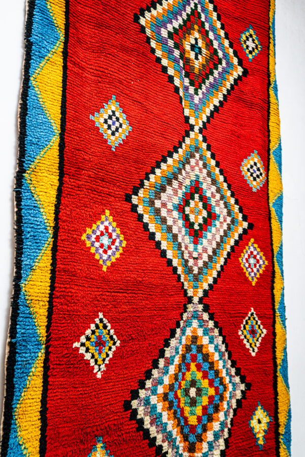 Authentic High Atlas Azilal Rug - Hand-Knotted Wool Art - Image 4