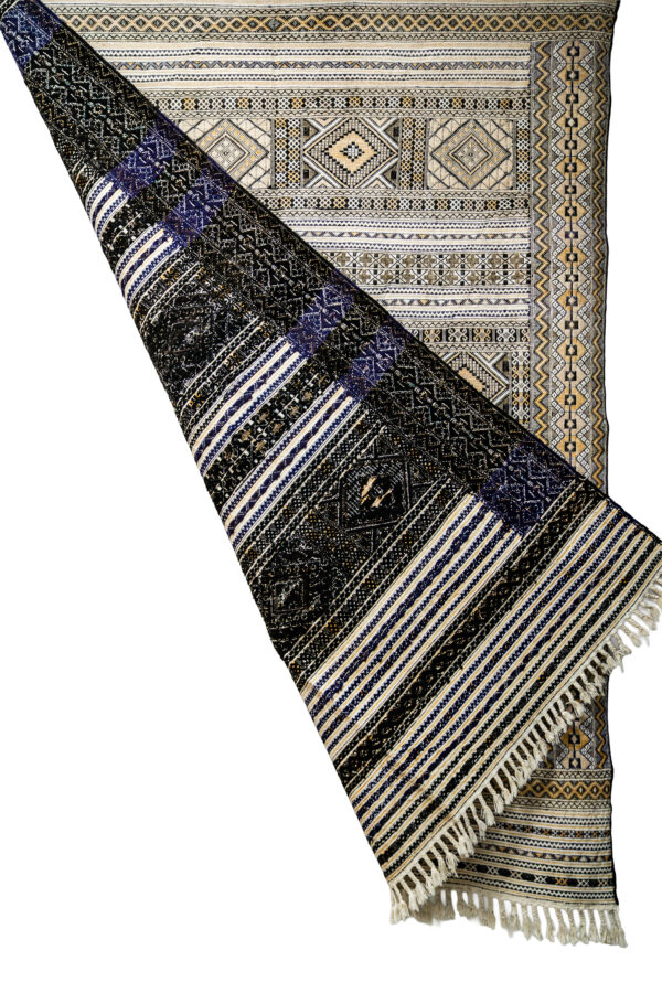 Large Tifelt Hanbel - Intricate Berber Wool Kilim - Image 3