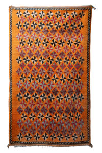 Bohemian Wool Rug - Traditional Tribal Art in Warm Earth Tones