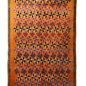 Bohemian Wool Rug - Traditional Tribal Art in Warm Earth Tones