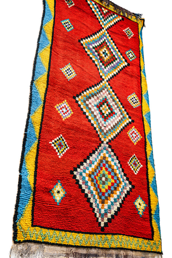 Authentic High Atlas Azilal Rug - Hand-Knotted Wool Art - Image 5