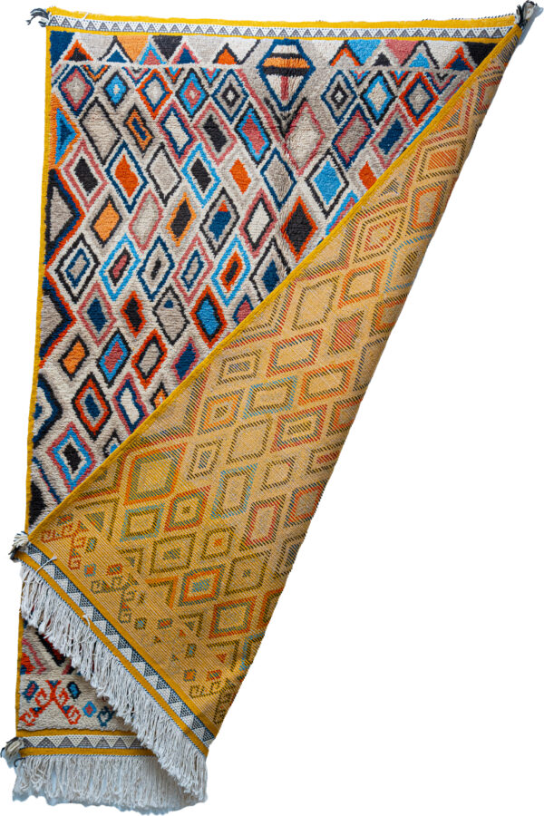 Collector's Piece: Densely Patterned Taznakht Rug with Shaggy Pile - Image 3