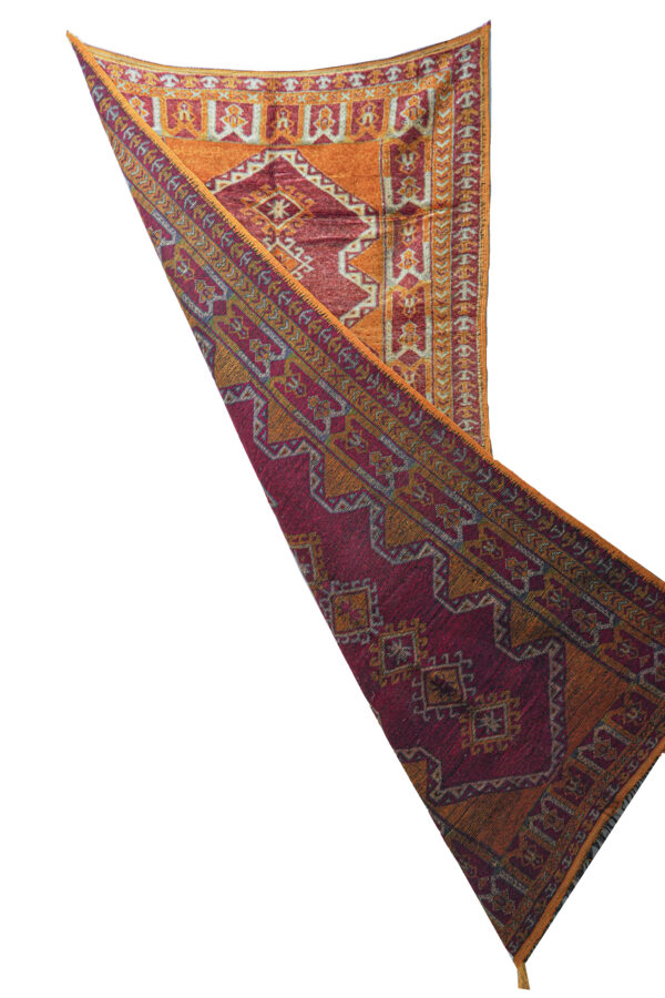 Taznakht Area Rug Long Geometric Runner with High Knot Density - Image 2