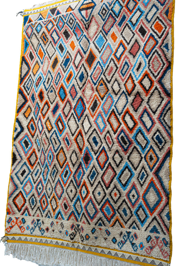 Collector's Piece: Densely Patterned Taznakht Rug with Shaggy Pile - Image 4
