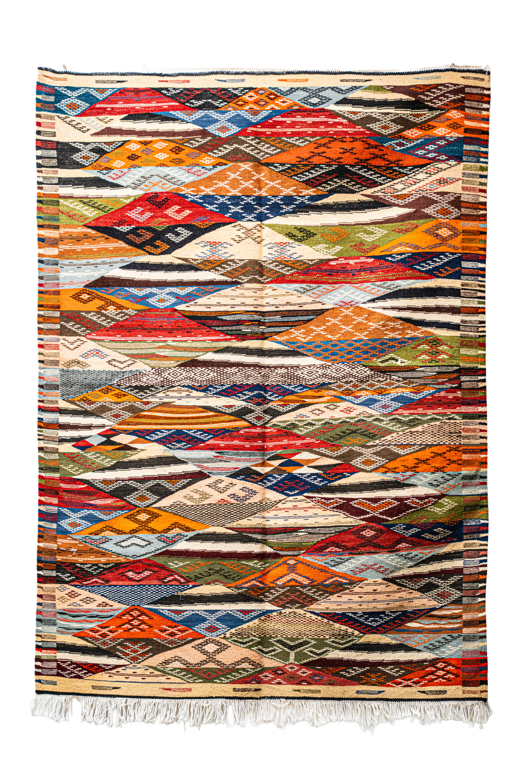 Bohemian Kilim Taznakht - Unique and Durable Art Piece