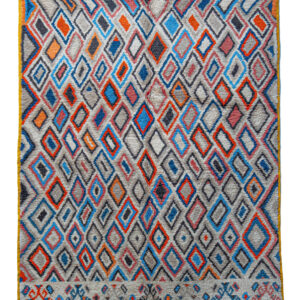Collector's Piece: Densely Patterned Taznakht Rug with Shaggy Pile