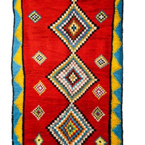 Authentic High Atlas Azilal Rug - Hand-Knotted Wool Art