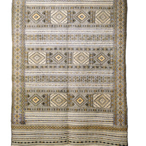 Large Tifelt Hanbel - Intricate Berber Wool Kilim