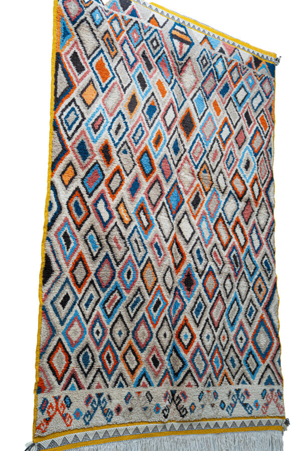 Collector's Piece: Densely Patterned Taznakht Rug with Shaggy Pile - Image 2