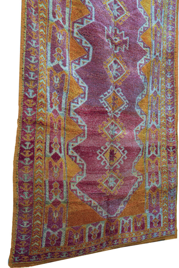 Taznakht Area Rug Long Geometric Runner with High Knot Density - Image 3