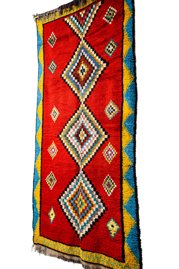 Authentic High Atlas Azilal Rug - Hand-Knotted Wool Art - Image 3