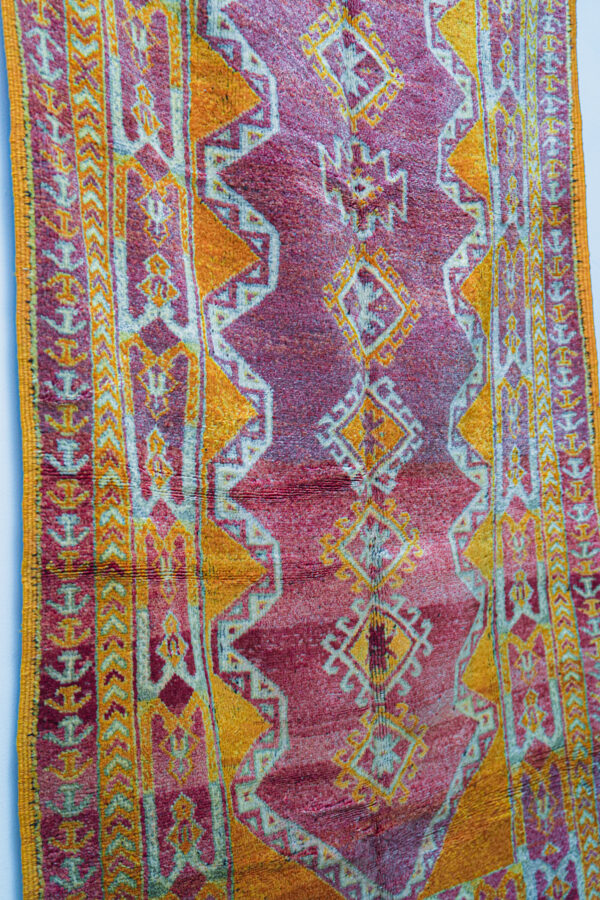 Taznakht Area Rug Long Geometric Runner with High Knot Density - Image 4