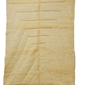 Tapis Crème à Poil Long Fait Main - Décoration Scandi Bohème