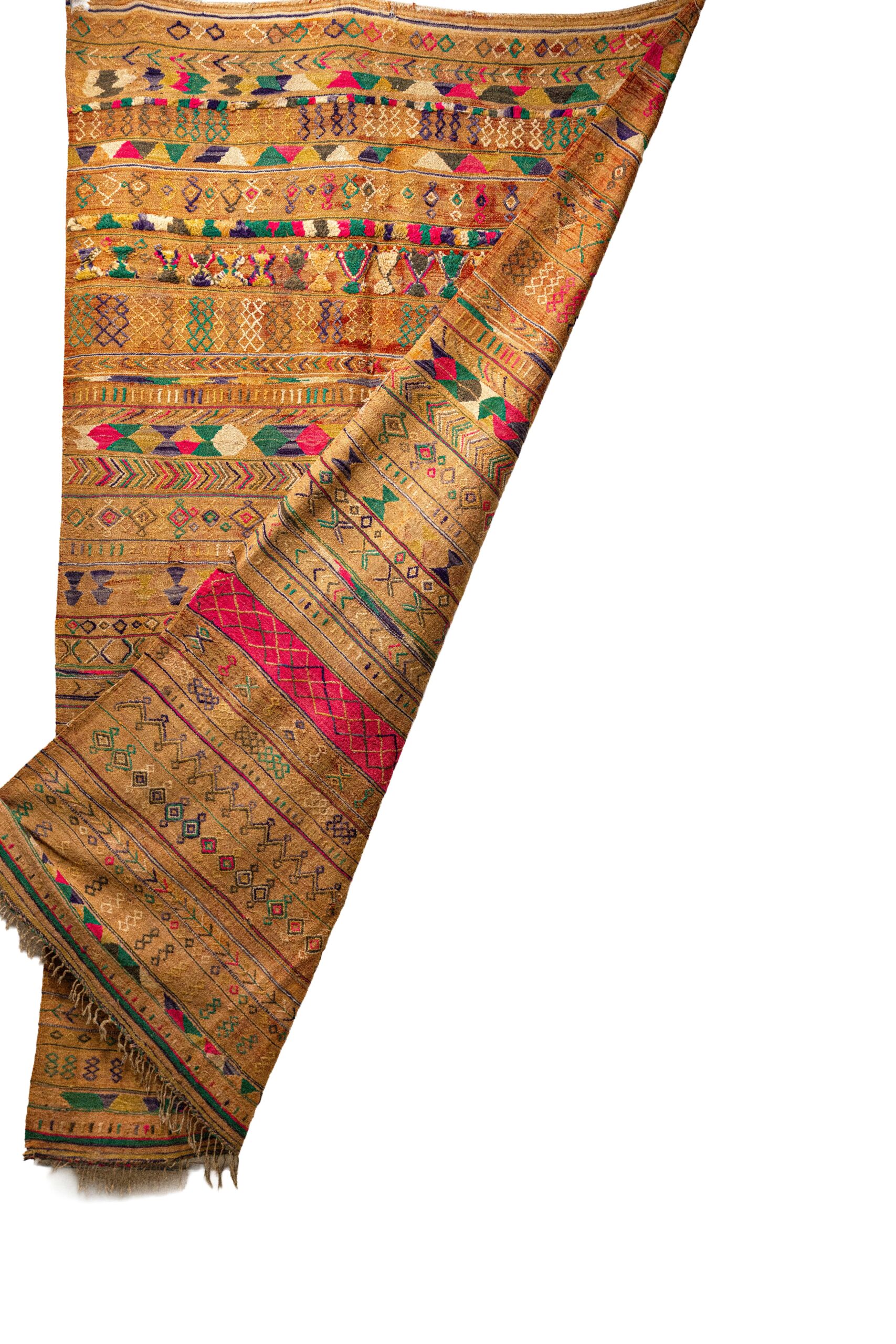 Vibrant Eclectic Moroccan Kilim – Intricate Multicolor Tribal Tapestry Flatweave - Image 2