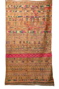 Vibrant Eclectic Moroccan Kilim – Intricate Multicolor Tribal Tapestry Flatweave