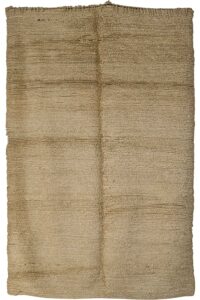 Authentic Berber Wool Rug – Minimalist Textured Earth Tone